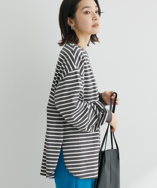 Sugar spoon（シュガースプーン）の「・SUGAR SPOON ボーダーラウンドロンT（Tシャツ/カットソー）」 WEAR