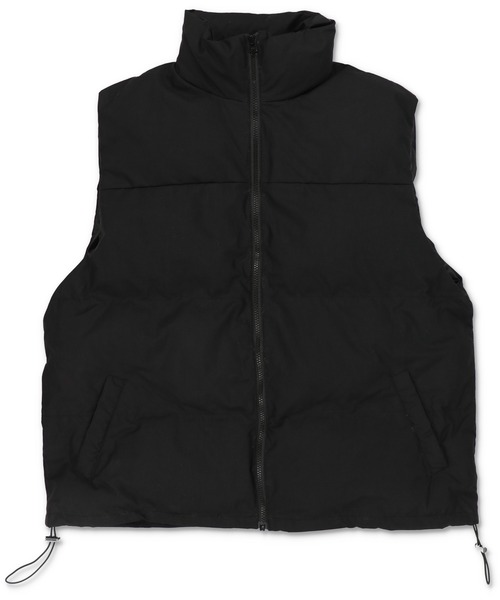 SPINNS（スピンズ）の「【ビックシルエット】ジップアップ フェイクダウンベスト（ダウンベスト・メンズ・ブラック・ONESIZE）」の4枚目の写真