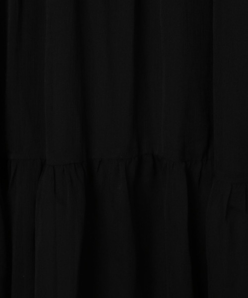 Heather（ヘザー）の「シアーティアードロングスカート　195443（スカート・レディース・グレー/アイボリー/ブラック・FREE）」の20枚目の写真