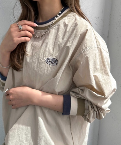 apres jour mignon(アプレジュールミニョン)の「ライン入りトップス【ZOZOTOWN限定アイテム】(Tシャツ/カットソー・レディース・オフホワイト/グレー/ネイビー・X-LARGE/フリー)」の14枚目の写真