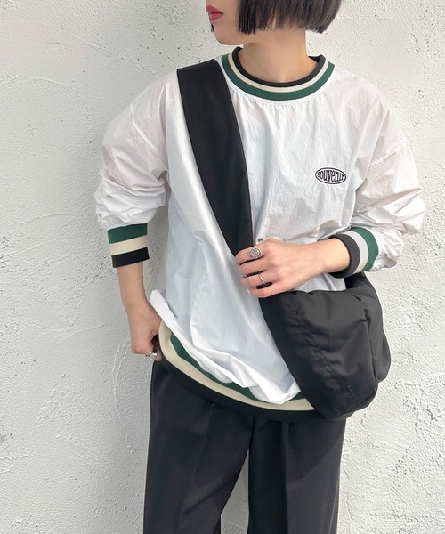 apres jour mignon(アプレジュールミニョン)の「ライン入りトップス【ZOZOTOWN限定アイテム】(Tシャツ/カットソー・レディース・オフホワイト/グレー/ネイビー・X-LARGE/フリー)」の4枚目の写真