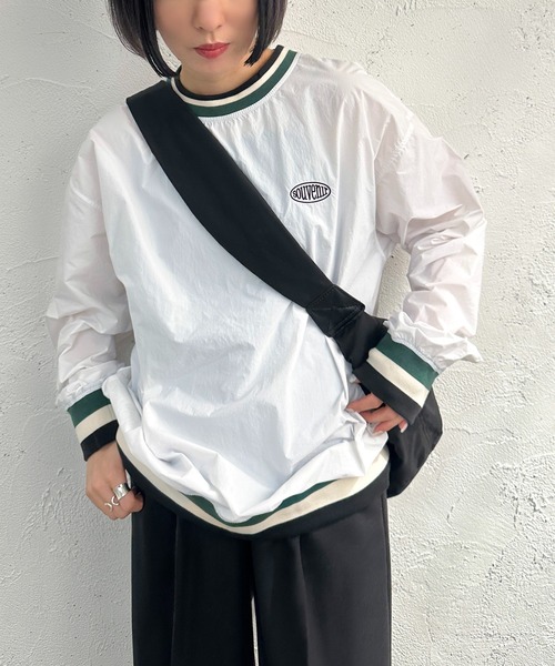 apres jour mignon(アプレジュールミニョン)の「ライン入りトップス【ZOZOTOWN限定アイテム】(Tシャツ/カットソー・レディース・オフホワイト/グレー/ネイビー・X-LARGE/フリー)」の5枚目の写真