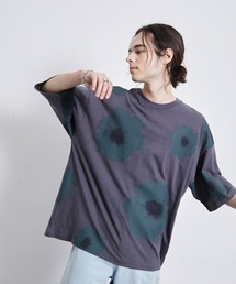 JUNRED（ジュンレッド）の「インクフラワー総柄Tシャツ（Tシャツ/カットソー）」