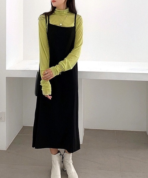 SHEENA（シーナ）の「ギャザースリーブプチハイシアートップス（Tシャツ/カットソー・レディース・ミント/ホワイト/ピンク/ライトグリーン/イエロー/ブラック/パープル・M）」の19枚目の写真