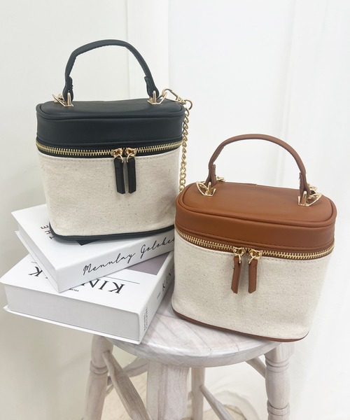 INGNI(イング)の「キャンバス×合皮ショルダー(ショルダーバッグ・レディース・ホワイト系その他/ホワイト系その他6・ONE SIZE)」の5枚目の写真