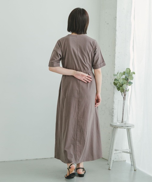 ITEMS URBANRESEARCH（アイテムズ アーバンリサーチ）の「ドライコットンワンピース（ワンピース・レディース・チャコールグレー/モカ/ブルー/レッド系その他・FREE）」の15枚目の写真