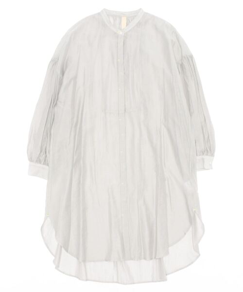 Q(キュー)の「Backギャザーシャツ(シャツ/ブラウス・レディース・ライトグレー/キャメル・MEDIUM)」の14枚目の写真