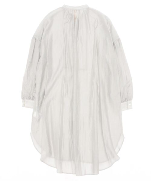 Q(キュー)の「Backギャザーシャツ(シャツ/ブラウス・レディース・ライトグレー/キャメル・MEDIUM)」の16枚目の写真