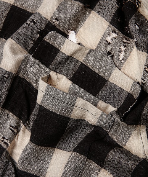 トップス SUGARHILL BURNT OMBRE PLAID BLOUSE SUGARHILL BURNT OMBRE PLAID BLOUSE