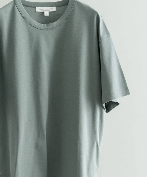 URBAN RESEARCH（アーバンリサーチ）の「『Sサイズ/XLサイズあり』シルケットポンチTシャツ（Tシャツ/カットソー・メンズ・ライトブルー/イエロー系その他/ホワイト/グレー/ブラック/ネイビー/ブラウン/グリーン系その他・MEDIUM/SMALL/X-LARGE/LARGE）」の6枚目の写真