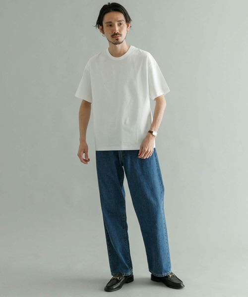 URBAN RESEARCH（アーバンリサーチ）の「『Sサイズ/XLサイズあり』シルケットポンチTシャツ（Tシャツ/カットソー・メンズ・ライトブルー/イエロー系その他/ホワイト/グレー/ブラック/ネイビー/ブラウン/グリーン系その他・MEDIUM/SMALL/X-LARGE/LARGE）」の10枚目の写真