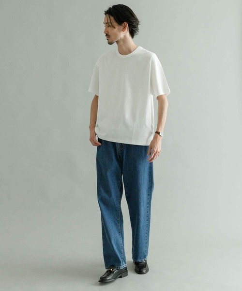 URBAN RESEARCH（アーバンリサーチ）の「『Sサイズ/XLサイズあり』シルケットポンチTシャツ（Tシャツ/カットソー・メンズ・ライトブルー/イエロー系その他/ホワイト/グレー/ブラック/ネイビー/ブラウン/グリーン系その他・MEDIUM/SMALL/X-LARGE/LARGE）」の12枚目の写真