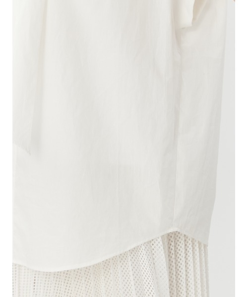 FRAY I.D(フレイアイディー)の「ボウタイノースリーブブラウス(シャツ/ブラウス・レディース・ホワイト/ライトブルー/ブラウン・FREE)」の5枚目の写真