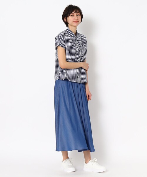 LAURA ASHLEY（ローラアシュレイ）の「ラウンドカラーブラウス半袖（シャツ/ブラウス・レディース・ネイビー系2/ネイビー系1・38）」の10枚目の写真