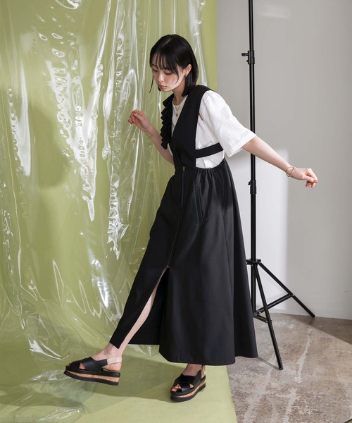 Eimee Law（エイミーロウ）の「アシメフリル ジャンパースカート 