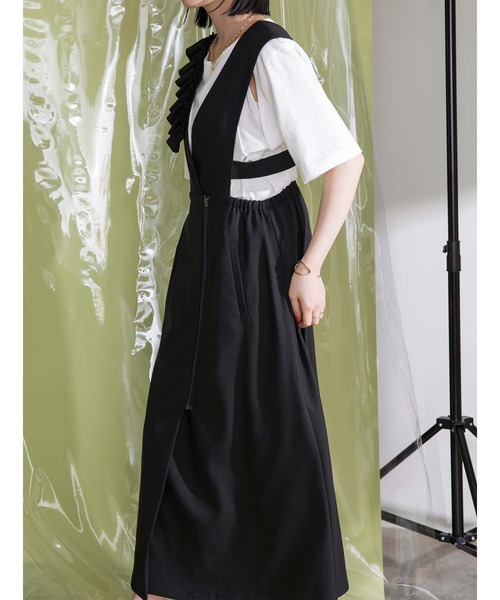 Eimee Law（エイミーロウ）の「アシメフリル ジャンパースカート 