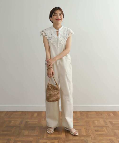 URBAN RESEARCH DOORS（アーバンリサーチドアーズ）の「コットンボイルスカラップブラウス（シャツ/ブラウス・レディース・ブラック/オフホワイト・MEDIUM）」の17枚目の写真