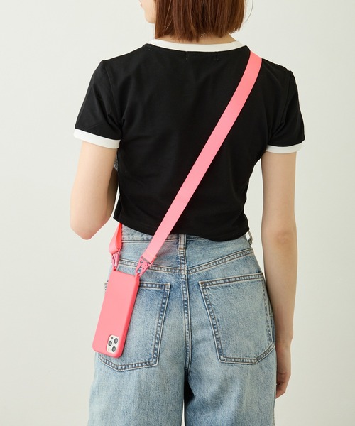 tolene(トレネ)の「クロップドリンガーTシャツ(Tシャツ/カットソー・レディース・ブラック・FREE)」の6枚目の写真