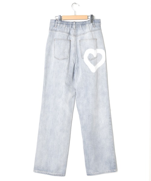 Alley by w closet（アリーバイダブルクローゼット）の「【Alley】プリントデザインデニムパンツ（デニムパンツ・レディース・ブルー系その他/ブルー・FREE）」の22枚目の写真