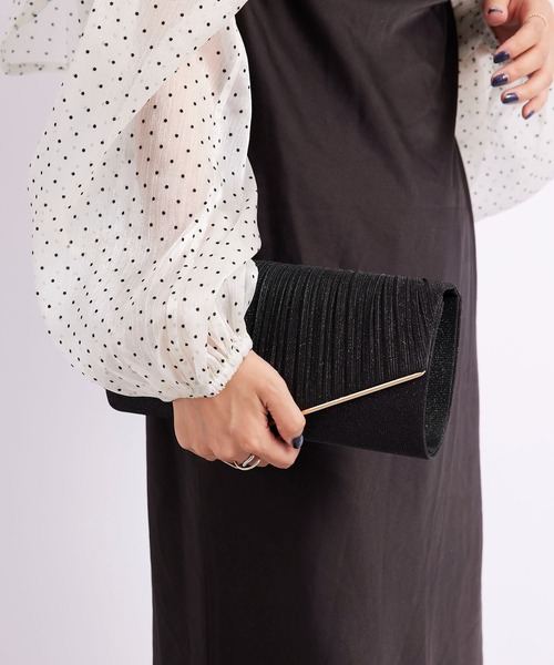 MAISON BREEZE(メゾンブリーズ)の「【MAISON BREEZE】グリッター2WAYオケージョンバッグ KNF(ショルダーバッグ・レディース・シルバー/ブラック/ゴールド・FREE)」の5枚目の写真