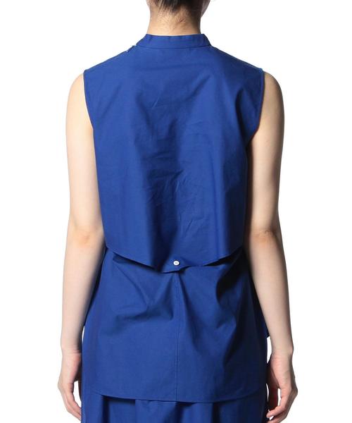 ASTRAET（アストラット）の「ASTRAET(アストラット) ハイネックカサネノースリーブブラウス◆（シャツ/ブラウス・レディース・ホワイト/ブラック/ロイヤルブルー・フリー）」の16枚目の写真