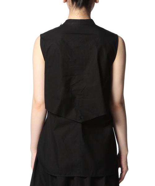 ASTRAET（アストラット）の「ASTRAET(アストラット) ハイネックカサネノースリーブブラウス◆（シャツ/ブラウス・レディース・ホワイト/ブラック/ロイヤルブルー・フリー）」の5枚目の写真