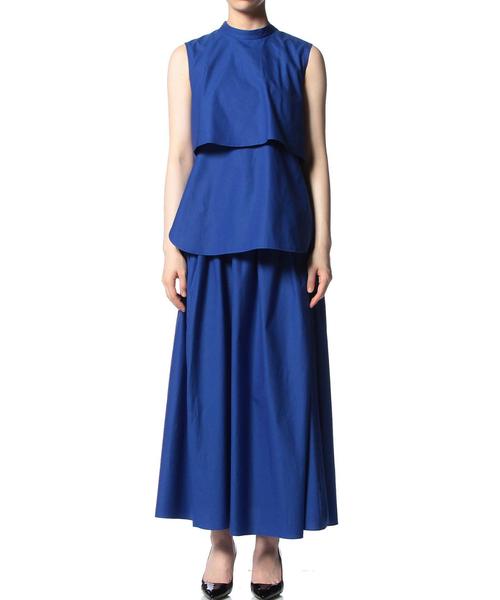 ASTRAET（アストラット）の「ASTRAET(アストラット) ハイネックカサネノースリーブブラウス◆（シャツ/ブラウス・レディース・ホワイト/ブラック/ロイヤルブルー・フリー）」の7枚目の写真