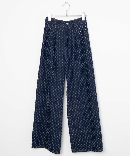 WEGO（ウィゴー）の「WEGO/パンチングデニムタックバギーパンツ（デニムパンツ・レディース・ダークインディゴブルー・FREE）」の18枚目の写真