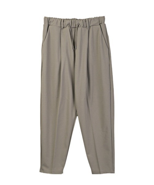 LUXSTYLE（ラグスタイル）の「梨地ジャージテーパードパンツ（スラックス・メンズ・ブラック/ブルー/グレイッシュベージュ・M/L）」の6枚目の写真