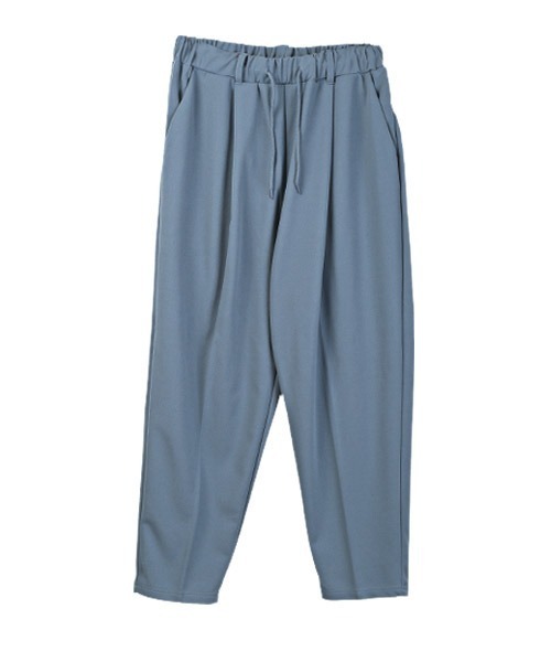 LUXSTYLE（ラグスタイル）の「梨地ジャージテーパードパンツ（スラックス・メンズ・ブラック/ブルー/グレイッシュベージュ・M/L）」の11枚目の写真