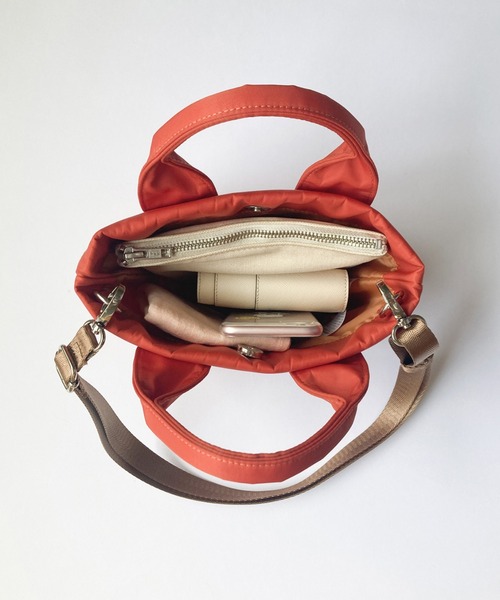 ROOTOTE(ルートート)の「ルートート/きちんと自立するトートバッグ SN.ベビールー2way.gently-A(ショルダーバッグ・レディース・オレンジ/タン/グレー/ブラック・FREE)」の5枚目の写真