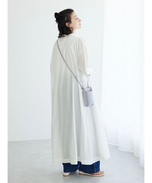 CRAFT STANDARD BOUTIQUE(クラフトスタンダードブティック)の「インドコットン 6分袖丈ハシゴレースワンピース(ワンピース・レディース・チャコールグレー/ブルー/アイボリー・FREE)」の13枚目の写真