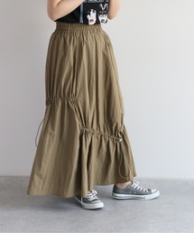 シャーリングドロストスカート　セットアップ可能