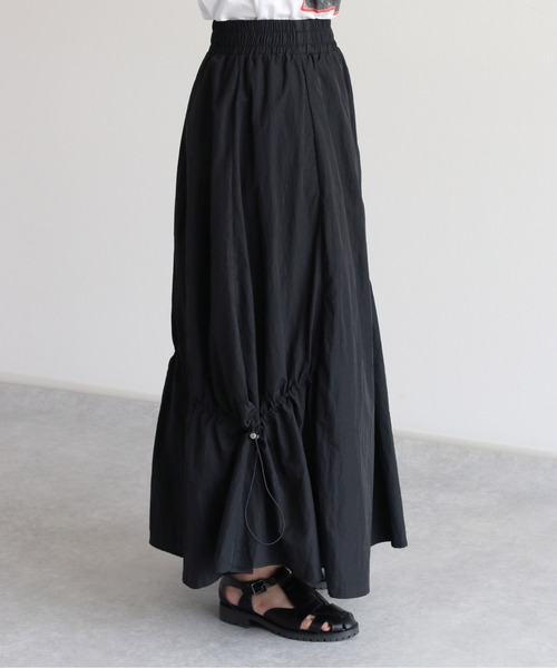 cepo（セポ）の「シャーリングドロストスカート　セットアップ可能（スカート・レディース・オリーブ/ブラック・M）」の18枚目の写真