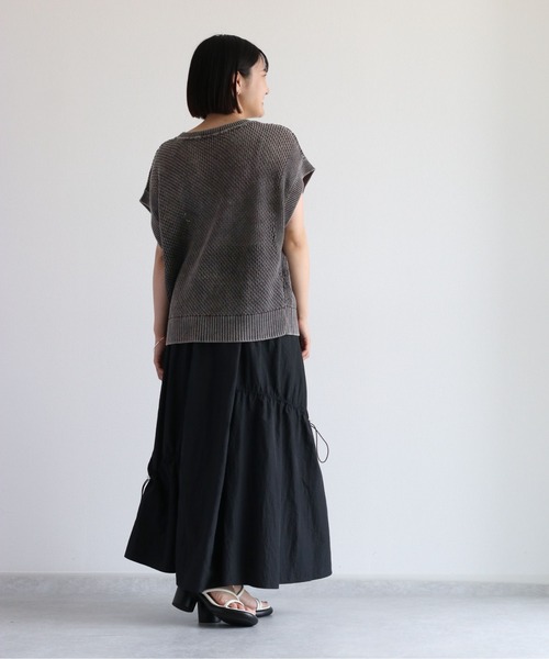 cepo（セポ）の「シャーリングドロストスカート　セットアップ可能（スカート・レディース・オリーブ/ブラック・M）」の22枚目の写真