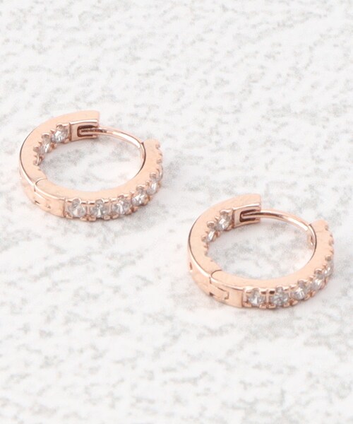 grove（グローブ）の「◆キュービックビジューピアス（ピアス（両耳用）・レディース・シルバー/ゴールド/ピンクゴールド・00）」の3枚目の写真