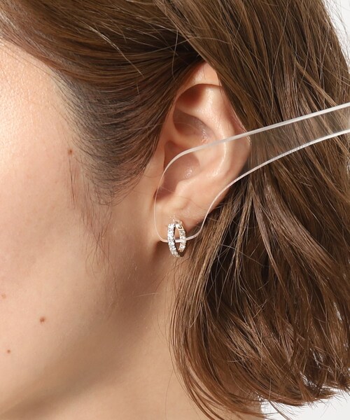 grove（グローブ）の「◆キュービックビジューピアス（ピアス（両耳用）・レディース・シルバー/ゴールド/ピンクゴールド・00）」の7枚目の写真