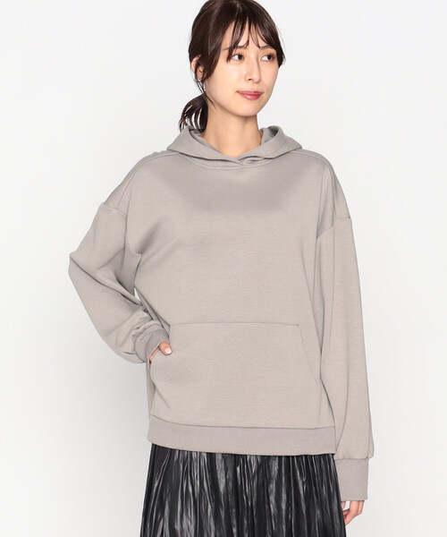 COMME CA ISM（コムサイズム）の「ダンボールニット　パーカ（パーカー・レディース・ブラック/アイボリー/ピンク/グレー/ミント・LARGE/MEDIUM）」の12枚目の写真