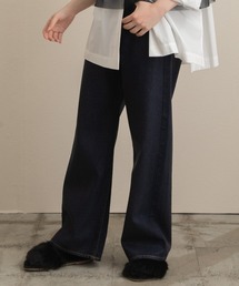 Liyoca | 【Liyoca】デニムソリットパンツ-手洗い可-(デニムパンツ)