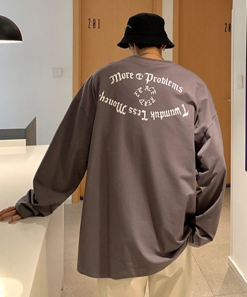 MGV(エムジーヴィー)の「オールドイングリッシュレタリングロンT(Tシャツ/カットソー・メンズ・ブラック/ダークグレー/ホワイト・LARGE/MEDIUM/X-LARGE)」の15枚目の写真