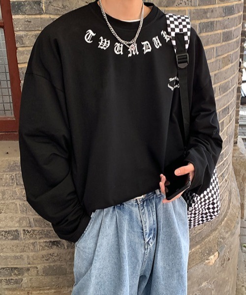 MGV(エムジーヴィー)の「オールドイングリッシュレタリングロンT(Tシャツ/カットソー・メンズ・ブラック/ダークグレー/ホワイト・LARGE/MEDIUM/X-LARGE)」の21枚目の写真