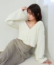 MAJESTIC LEGON | ハートボタンカーディガン&キャミセット(ニット/セーター)
