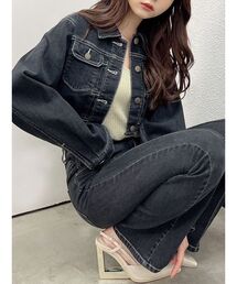 RESEXXY | クロップドジャケット【セットアップ着用可能】(デニムジャケット)