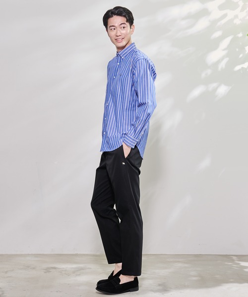 Arnold Palmer(アーノルドパーマー)の「ストライプ リラックス シェア シャツ(シャツ/ブラウス・レディース・ブルー/ベージュ/レッド・S/M/L/LL/XS)」の18枚目の写真