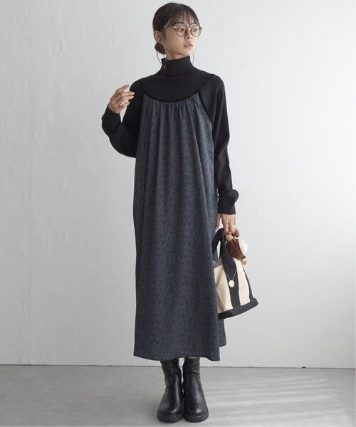 LBC（エルビーシー）の「【ZOZO限定】花柄プリントキャミワンピース（ワンピース・レディース・ブラック/グレー・M）」の13枚目の写真