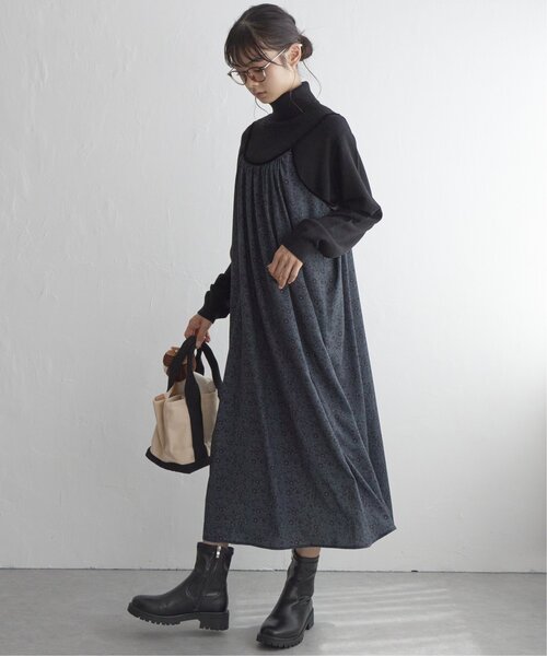 LBC（エルビーシー）の「【ZOZO限定】花柄プリントキャミワンピース（ワンピース・レディース・ブラック/グレー・M）」の14枚目の写真