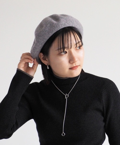 cepo(セポ)の「バスクベレー(ハンチング/ベレー帽・レディース・グレー/ブラック・FREE)」の9枚目の写真