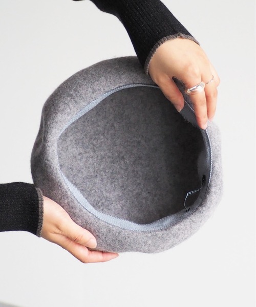 cepo(セポ)の「バスクベレー(ハンチング/ベレー帽・レディース・グレー/ブラック・FREE)」の13枚目の写真