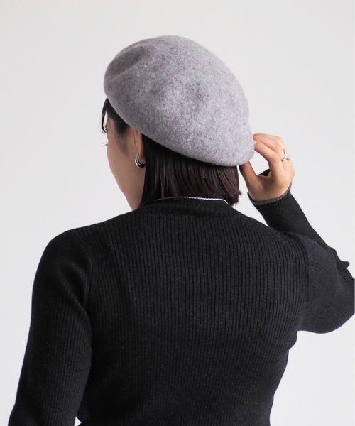 cepo(セポ)の「バスクベレー(ハンチング/ベレー帽・レディース・グレー/ブラック・FREE)」の8枚目の写真