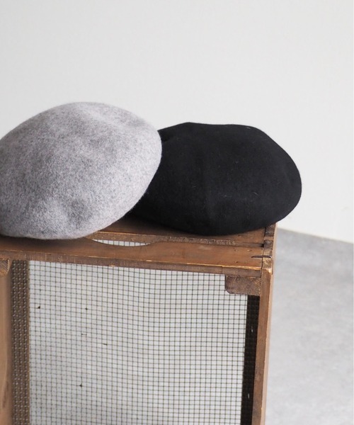cepo(セポ)の「バスクベレー(ハンチング/ベレー帽・レディース・グレー/ブラック・FREE)」の7枚目の写真